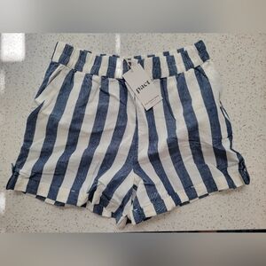 PACT Mariner Stripe pull on shorts